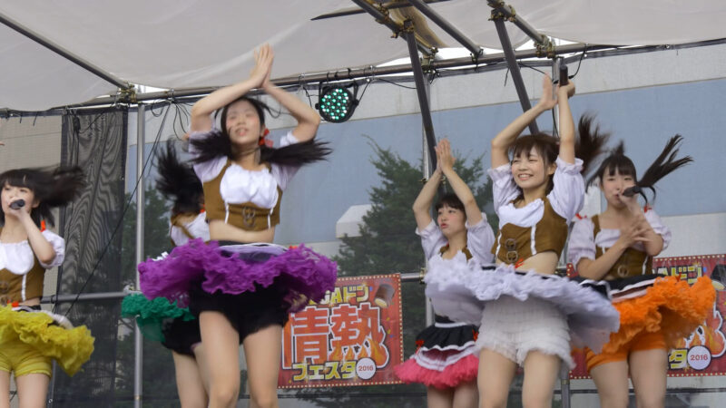 【4K】2代目HAPPY少女♪ 「祭り」 MEGAドン・キホーテ新川店 北海道のアイドル (16 09 24) 01:23