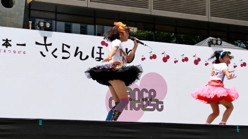 さくらんぼんBom 日本一さくらんぼ祭り　市役所前ステージ 2015/6/21 14:39