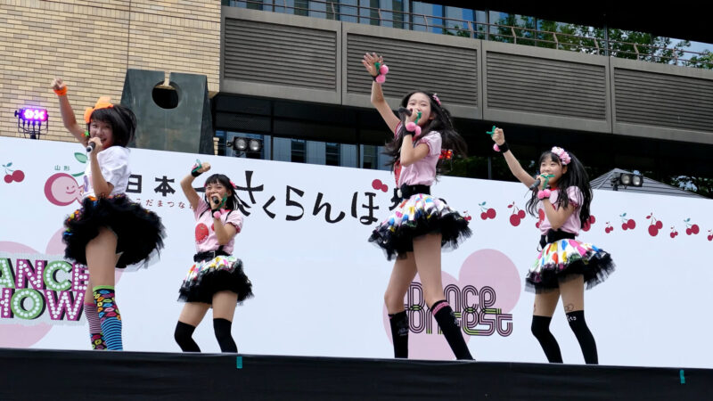 さくらんぼんBom 日本一さくらんぼ祭り　市役所前ステージ 2015/6/21 19:25
